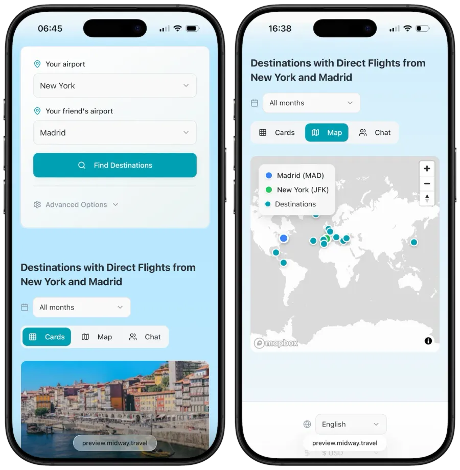 Less time in layovers, more time with friends